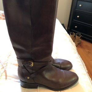 Ralph Lauren brown rider boots
